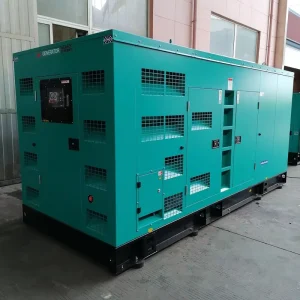 Industrial Super Silent CE Certified Generator Set 500kva 400kw Water Cooled 3 Phase 50/60Hz 24V DC Auto Start IP21-IP23