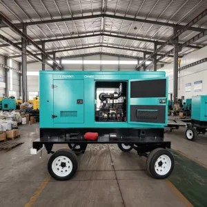 Industrial Trailer Type Diesel Generator Set 30kw 50kw 80kw 100kw Silent Model Weichai Easy moving Genset With Wheels for Farm
