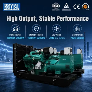 Industry Project Low Voice Reliable 1600kw 2000kva Soundproof Type Containerized Diesel Generator