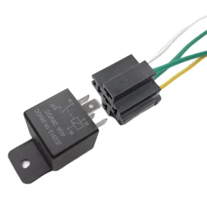 JD2912 Car Relay Socket Harness 40A 4 Pin 24V DC SPST 18AWG PVC Pure Copper 140mm Connector Pigtail Cable