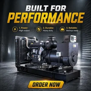 JTC-220GF 50Hz 3 Phase 200kW 250kVA Open Frame Diesel Generator with 12V DC Electric Start for 6LTAA8.9-G2 Engine