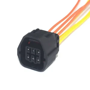 Jinhang065A 6-pin RGB Copper Waterproof Nylon IP67 Car Door Lock Connector Sealed Plug 7283-8760-30 MG641627-5 Wiring Harness