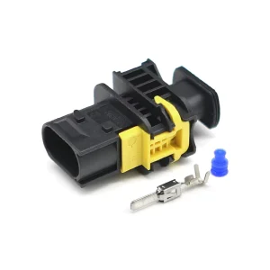 Jinhang2p NC New Energy Car Connector 2.8mm Series Heavy Duty 2Pin EV Connector Waterproof Terminal Seal Nylon Housing IP66 12V