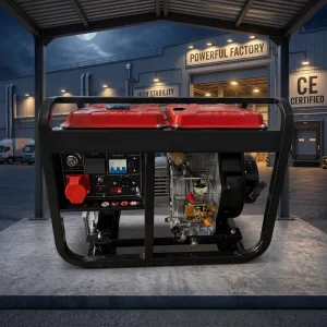 KANGRUN Durable Air Cooled Open Frame Diesel Generator 5KW Auto Start Remote Start Rural Area Power Supply 95% Efficiency