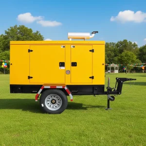 KH-75GF 75kW Diesel Generator Set Mobile Trailer Super Silent Type CE Certified