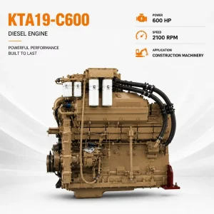 KTA19-C600 600HP 19L 6 Cylinder Water Cooled Diesel Engine Heavy Duty Power for Generator Set Industrial Use