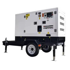 KVD-W50S 25 KVA 20KW 3 Phase Super Silent Diesel Generator Set Auto Start ATS Mobile Trailer 100% Copper Alternator