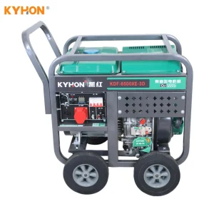 KaiHong Livestock Farming Single Three Phase Equal Power Open frame Air cooled Diesel Generator Set with ATS & Remote Control