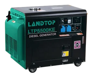 LANDTOP Small Power Open Silent Type Diesel Generator 3KW 5KW 7KW 10KW Auto Start 50Hz 1500rpm Single Phase Portable Generators