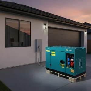 LK1200W 110V-380V Silent Portable Diesel Generator for Emergency Backup Power Supply