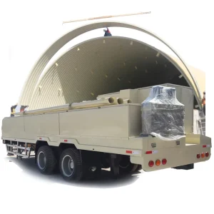LS 914 610 Trailer Mounted Movable Metal Roofing Sheet Roll Forming Machine
