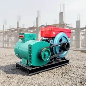 Large 15kW 22HP Single Cylinder 4 Stroke Diesel Generator with Single Three-Phase Water-Cooled Engine Set
