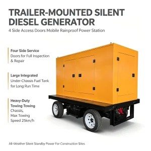 Large Capacity High Voltage Containerized 3 Phase Grid Synchronized Emergency Prime Power Plant Diesel Generator 2500 Kva