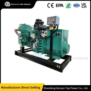 Large Capacity Open Type Marine Generator Weichai Engine Water Cooling Fins Stable Output for Offshore Marine Works