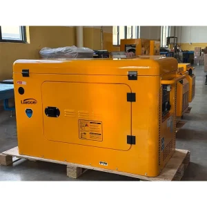 Lingge Silent12kw 3Phase Air Cooled Dual Cylinder AC Alternator Auto Start Soundproof Open Frame Diesel Generator with ATS