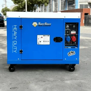 Long Runtime Industrial Silent Diesel Generator 100% Copper Alternator Water Air Cooled Large Capacity Base Tank 380V Three