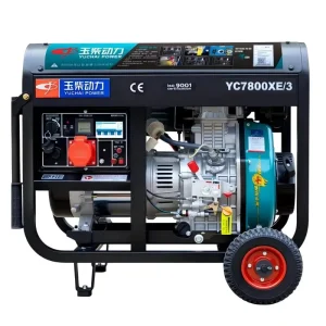 Low Energy diesel Generator Set 220V Electric Start Convenient Wheel Generator 3 8KW Low noise Model