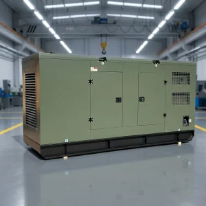 Low Fuel Consumption 125kVA Silent Type Diesel Generator with Double walled Fuel Electric Start ATS Tank Construction 50/60Hz