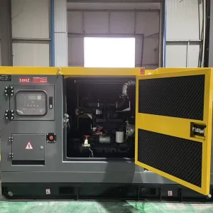 Low Noise 3 phase 62.5kva 93.75kVA Remote 1800 RPM Rainproof Snowproof Silent Type Water Cooled Generator Set Cold Storage Power