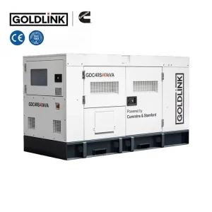 Low Noise Alternator 44KVA 35KW Diesel Generators with Remote Start 380V 50Hz with ATS