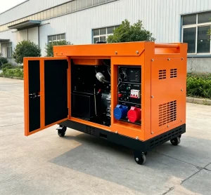 Low Noise Diesel Generator 7KW 220V Single Three Phase Electric Start ATS AVR System Small Silent Type Factory Direct Supply
