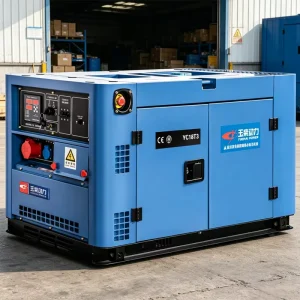 Low Noise Silent Diesel Generator 13kW 15kW Max Dual Voltage 220V 380V Electric Start V Twin Cylinder Emergency Backup Genset