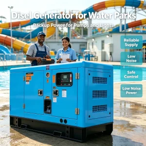 Low Noise Silent Diesel Generator Set 30KVA 40KVA 50KVA Super Silent ATS Canopy Amusement Park Stable Continuous Power