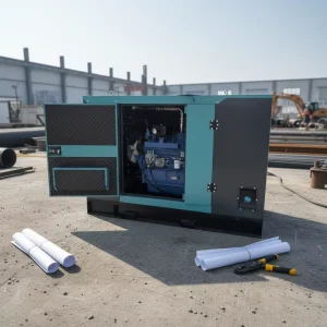 Low Noise Soundproof Diesel Generator 120kVA 150kVA 180kVA With Automatic Voltage Regulator