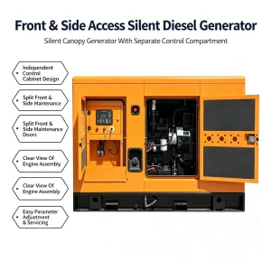 MST 50kw 80kw 100kw Super Silent Diesel Set Soundproof Portable Diesel Generators 300kva diesel Generator