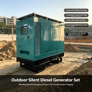 MST EPA CE for Ricardo Perkings Wechai Cummins Yuchai for Sdec Super Silent Open 20Kw 30kw 50kw 60kw 500kva diesel Generator