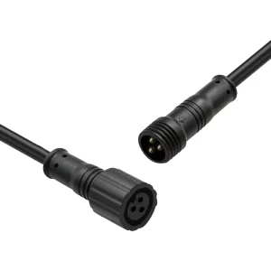 Male Female LED Connectors Auto Waterproof Butt Socket Plug Outdoor Rainproof Power Cable Copper Conductor PVC