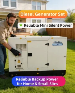 Manufacturer 28kw 35kva 50Hz ATS Silent Type Diesel Generator Set China