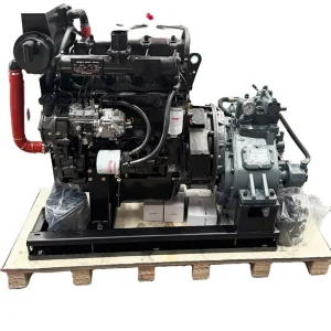 Marine Diesel Engine with Gearbox R4105C 4 Stroke High Efficiency 50-70HP Pump Bearing for Fishing Vessels