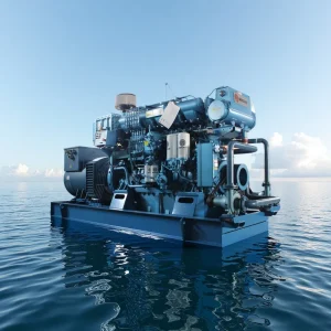 Marine Diesel Open Type Generator Set 50/60Hz Three/Single Phase with Weichai Engine ATS 1800 RPM