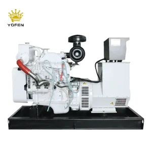 Marine Generator Cummins Diesel 40KW 50KW 80KW 100KW 120KW Sea Water Cooled With Boat Heat Exchanger for Maldives