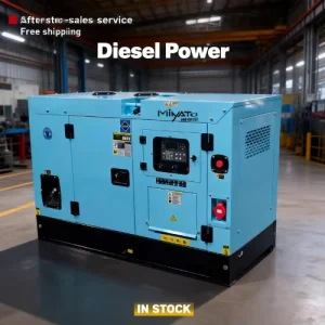 Mining Port Soundproof Enclosure for Industrial 50kVA With ATS Factory Power Supply Silent Diesel Generator Set