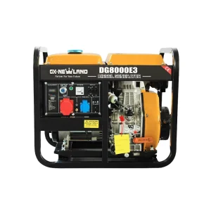 Mobile 5 kw 240 V Recoil or Electric Start Three Phase Open Frame Diesel Generator