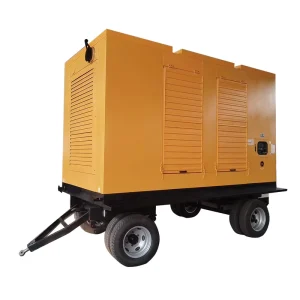 Mobile Diesel Generator Set 600Kw 750Kva Silent Type Rainproof Canopy