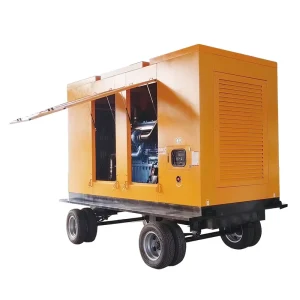 Mobile Diesel Generator Set 600Kw 750Kva Silent Type with Auto Start 50/60Hz Frequency 1500rpm Speed Engine Trailer Type
