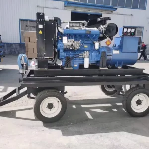 Mobile Diesel Generator Welder Open Frame 30kw/40kva 80kw 100kw 120kw Rainproof Welding Plant Static Speaker 400Aelding ATS