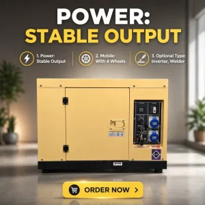 Mobile Inverter Welder 8KW 10KW 12KW 15KW 18KW 20KW 25KW 30KW 40KW 50KW 10KVA 12KAV 15KVA 20KVA 25KVA 30KVA Diesel Generators