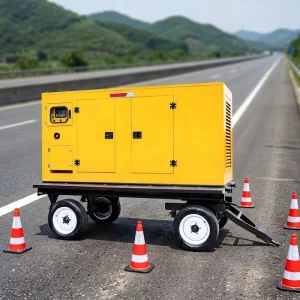 Mobile Silent Diesel Generator 30kva 50kva Three Phase with ATS and 1800 RPM for ISO Standard Approval