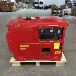 Mobile Silent Diesel Generator 5 6 Kw Air Cooled Wheeled Power Genset Off Grid Camping Outdoor Heavy Duty Canopy