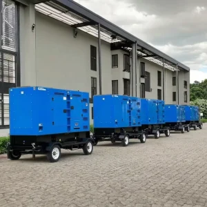 Mobile Trailer 100kVA 80kW Prime Power Silent Diesel Generator 50Hz with DCEC Diesel Engine for Outdoor 60hz 1/3 Phase