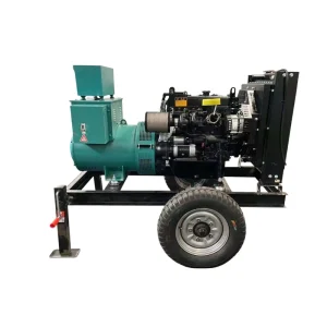 Mobile Trailer 50KW 63KVA Single Three Phase Silent Soundproof Auto Start ATS Diesel Generator