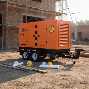 Mobile Trailer Diesel Generator 100kVA Silent Type Soundproof 80kw with for Engine ATS CE ISO Certified for Emergency Use