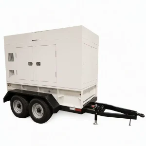 Mobile Trailer Diesel Generator 100kW 125kVA Three Phase Water Cooled 60Hz Auto Start ATS Road Towable 95% Efficiency Power