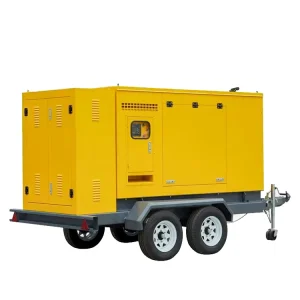 Mobile Trailer Diesel Generator 30kw 40kw 50kw 60kw Weatherproof 3 Phase Diesel Generator