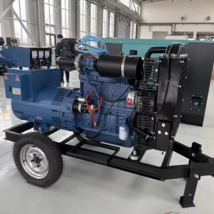 Mobile Trailer Mounted Diesel Generator Set 100kVA 200kVA 300kVA With Axles for Construction Site Outdoor Power