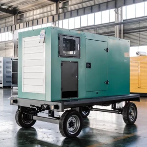 Mobile Trailer Silent Diesel Generator Set 100KW Emergency Rescue Backup Power Movable Power Genset